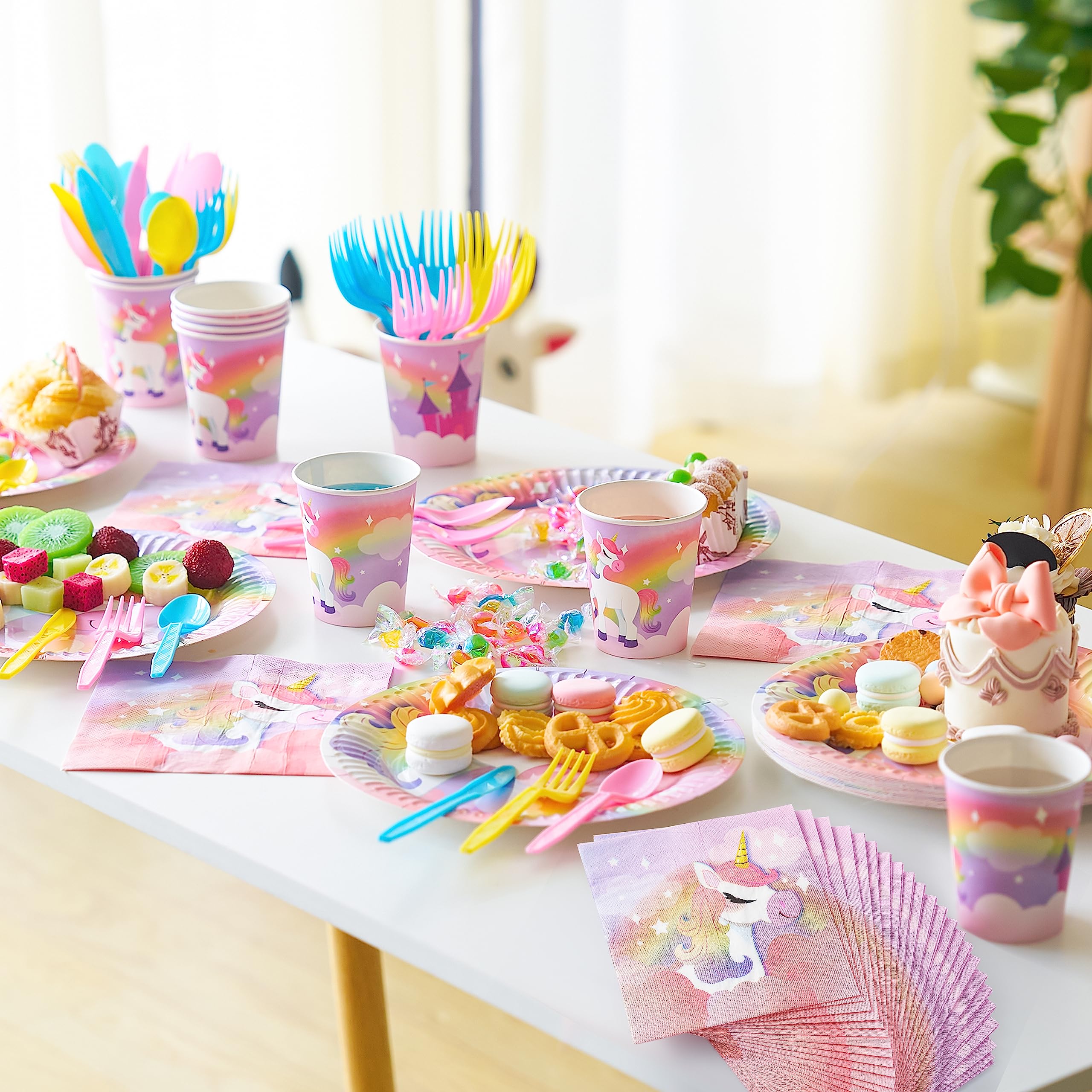 JOYIN unicorn spoons ready for desserts and beverages