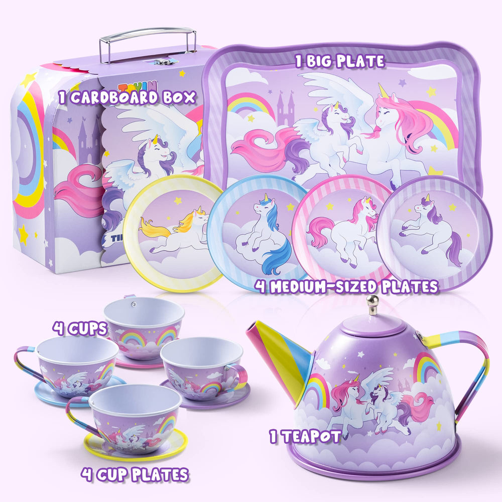 JOYIN unicorn tea party cups designed for small hands and social play