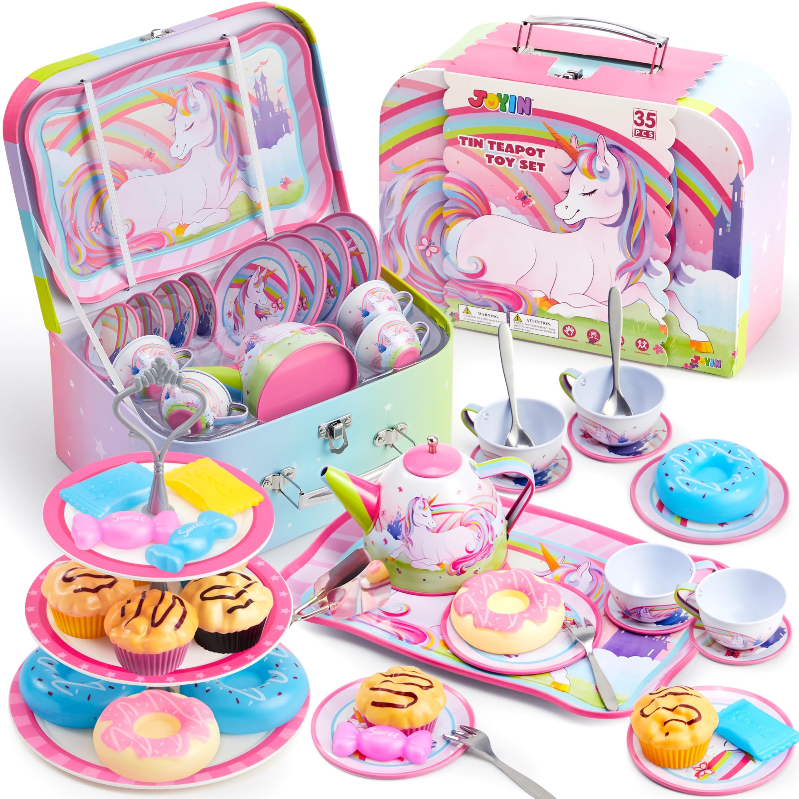 JOYIN unicorn tea pot image for pretend play and tea parties with kids