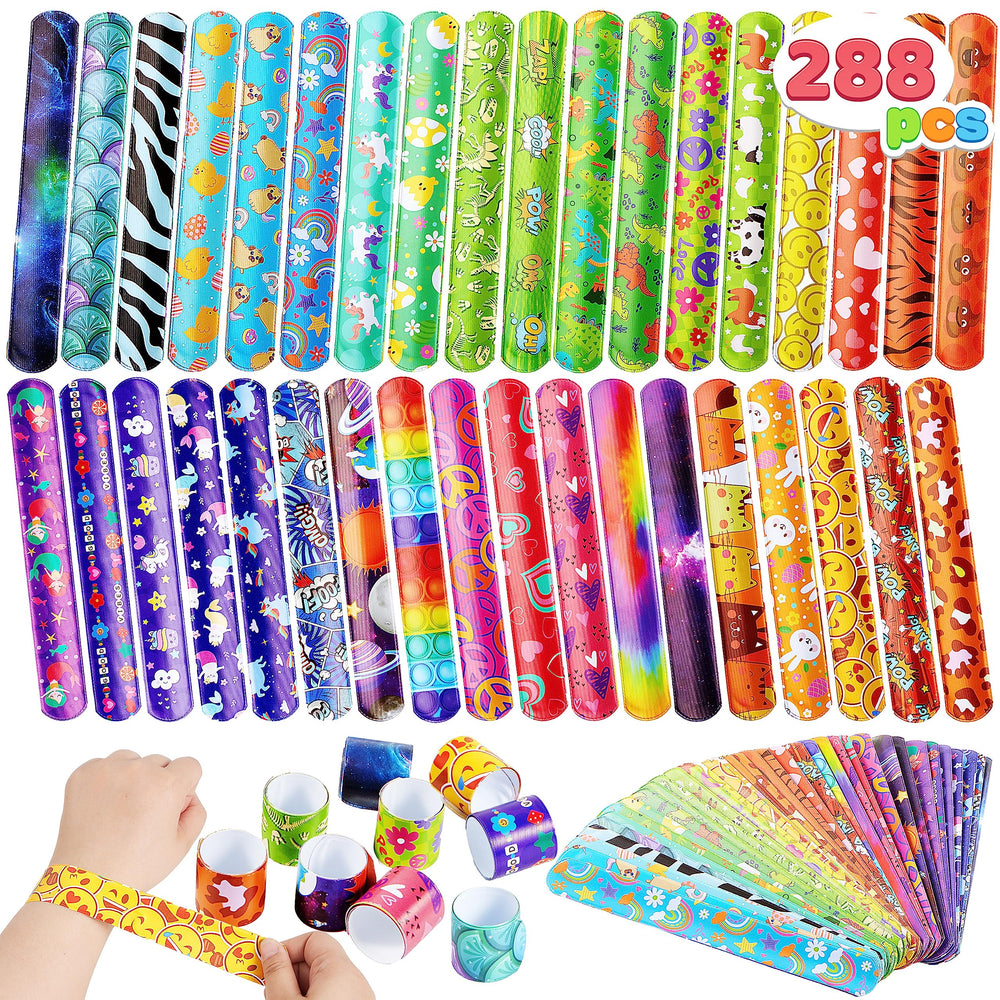 JOYIN Valentine slap bracelets for classroom prizes, simple rewards that kids enjoy.