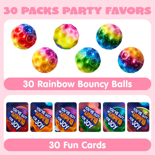 JOYIN spaceball close-up highlights high bounce and vibrant color patterns.