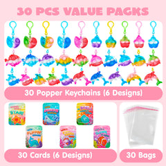 JOYIN bubble-pop keychain shell design perfect for gifts and pocket fun.