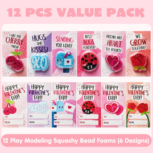 JOYIN card set with six designs includes Cherryish card for festive valentine messages.