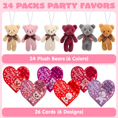 JOYIN Valentine cards and bags included for easy gifting setup