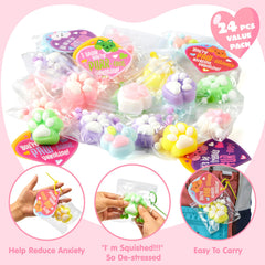 JOYIN valentines cards included with cat paw toys for gifting.