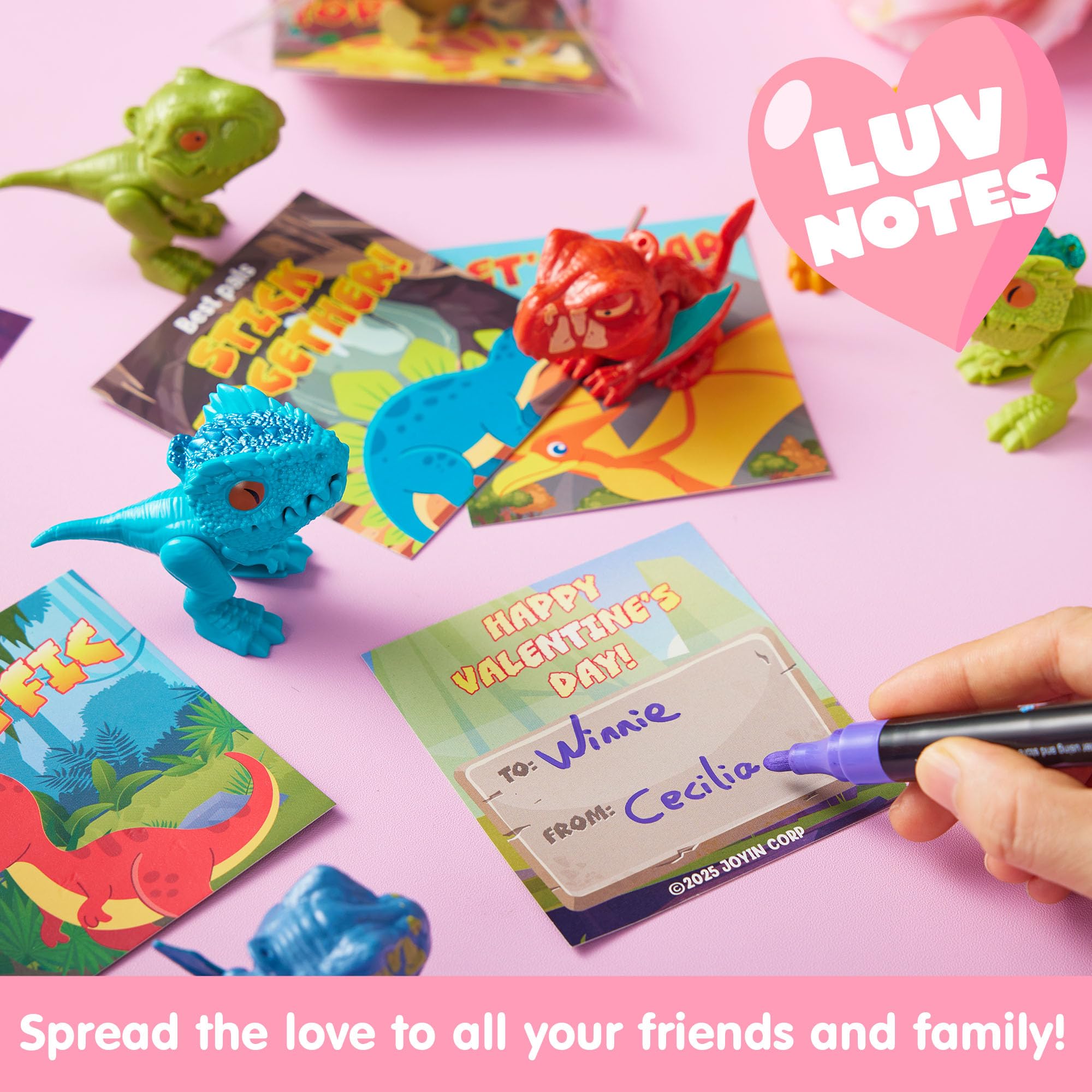 JOYIN valentines cards with space to write names for recipients