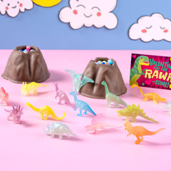 JOYIN dinosaur toy paired with a greeting card for classroom exchanges.