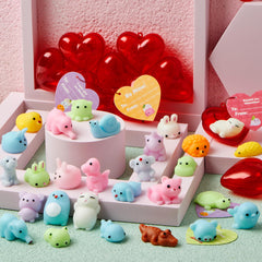 JOYIN gift-exchange setup with cute mochi toys and cards for celebrations