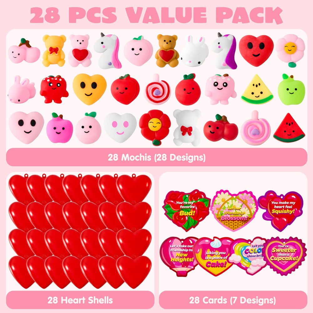 JOYIN Valentines gift set with cards and heart shells.
