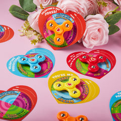 JOYIN gift set display close-up with spinners, cards, and stickers