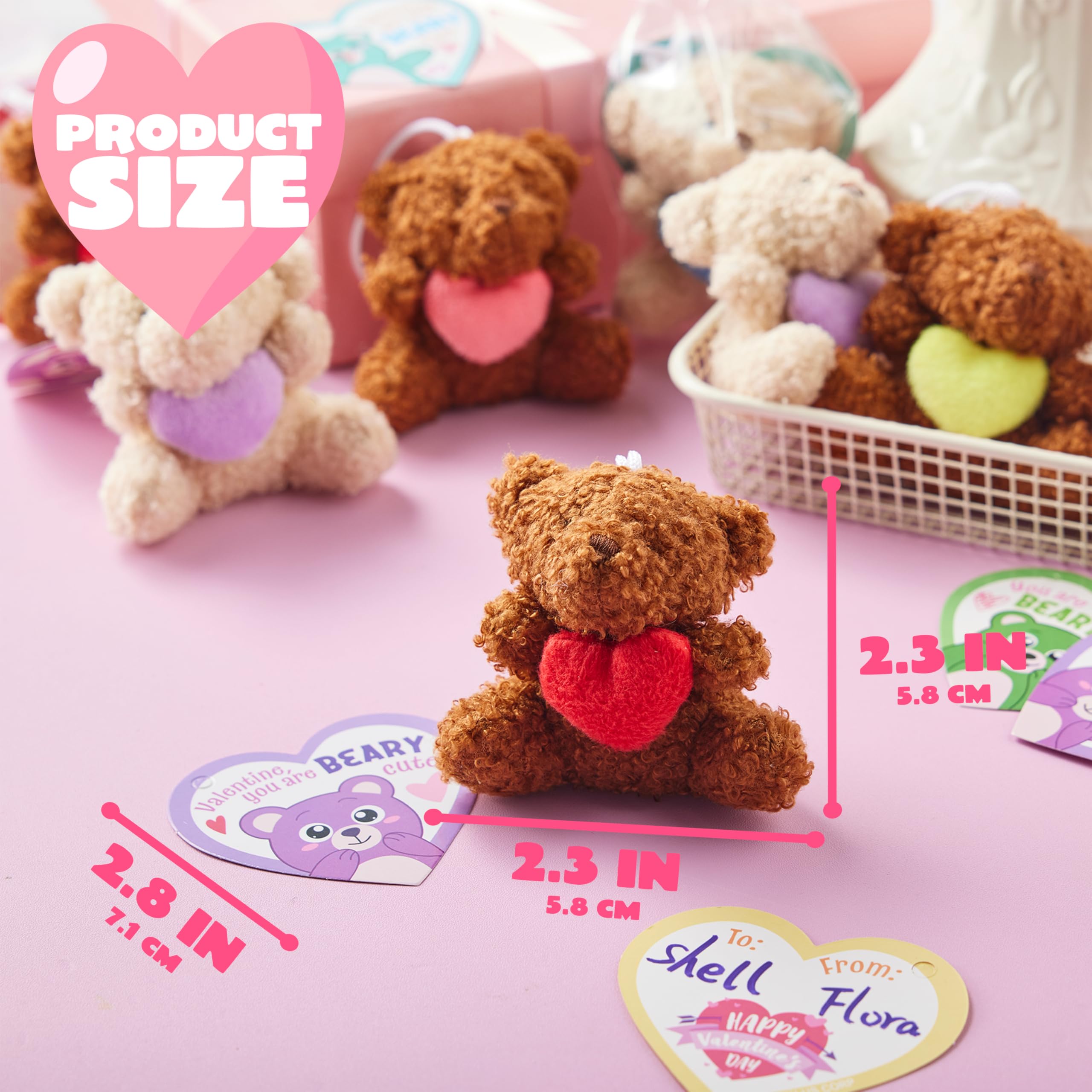 JOYIN valentines-day party favors featuring bears with heart accents