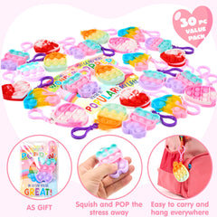 JOYIN car design bubble keychain ideal for portable stress moments.