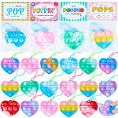JOYIN Valentine's pop fidget butterfly keychain for stress relief and focus.