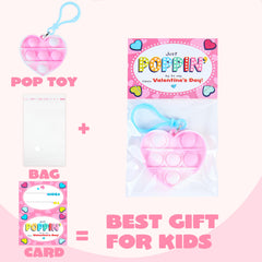 JOYIN Valentine's pop fidget unicorn keychain for portable focus.