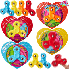 JOYIN Valentine spinner red close-up showing smooth rotation for focus