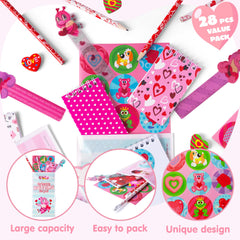 JOYIN valentines erasers in heart shapes for desks and rewards
