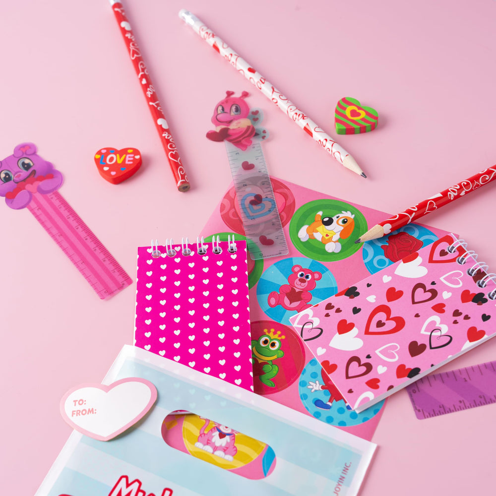 JOYIN valentines stationery gift-prizes set for classroom rewards