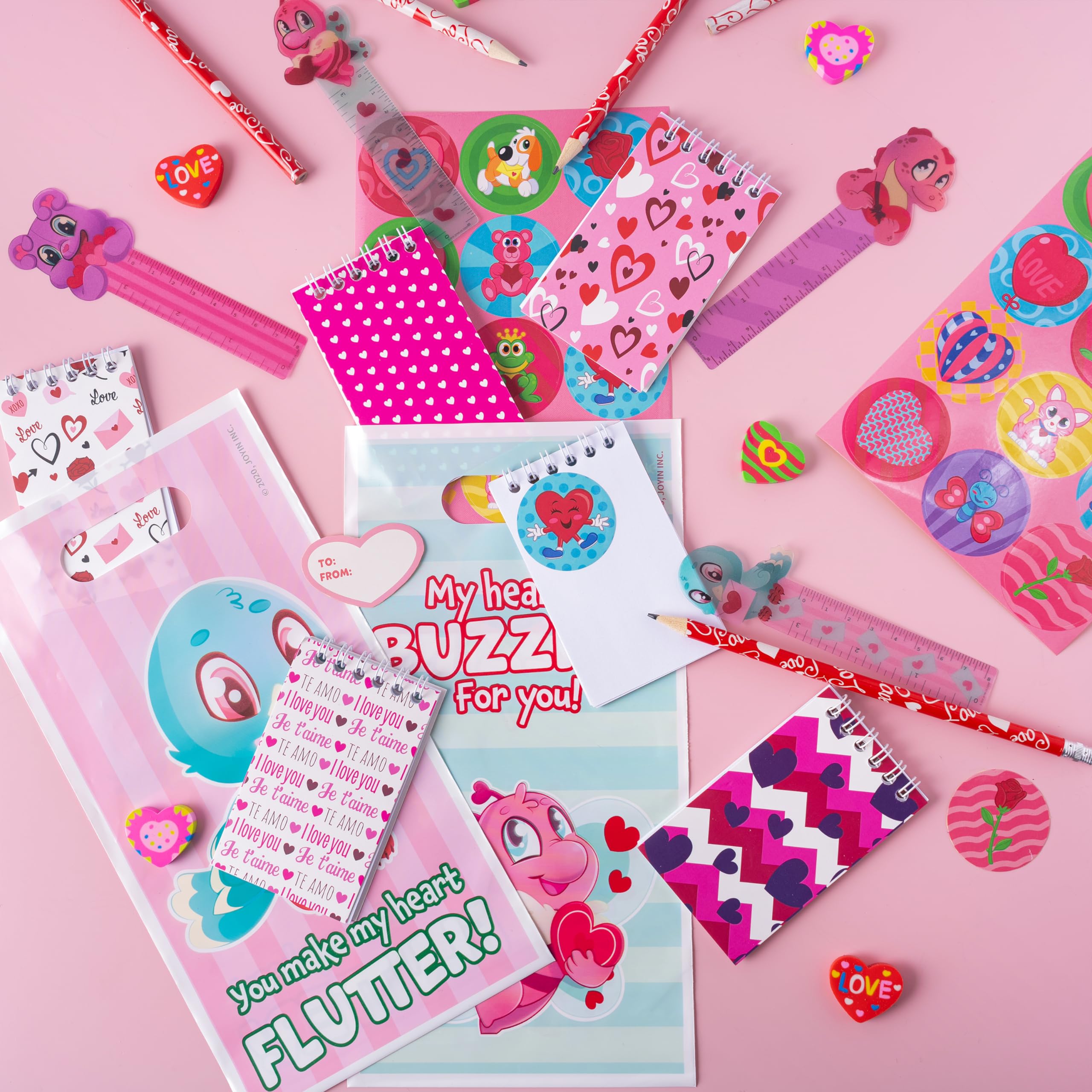 JOYIN valentines stickers to/from labels for notes and gifts