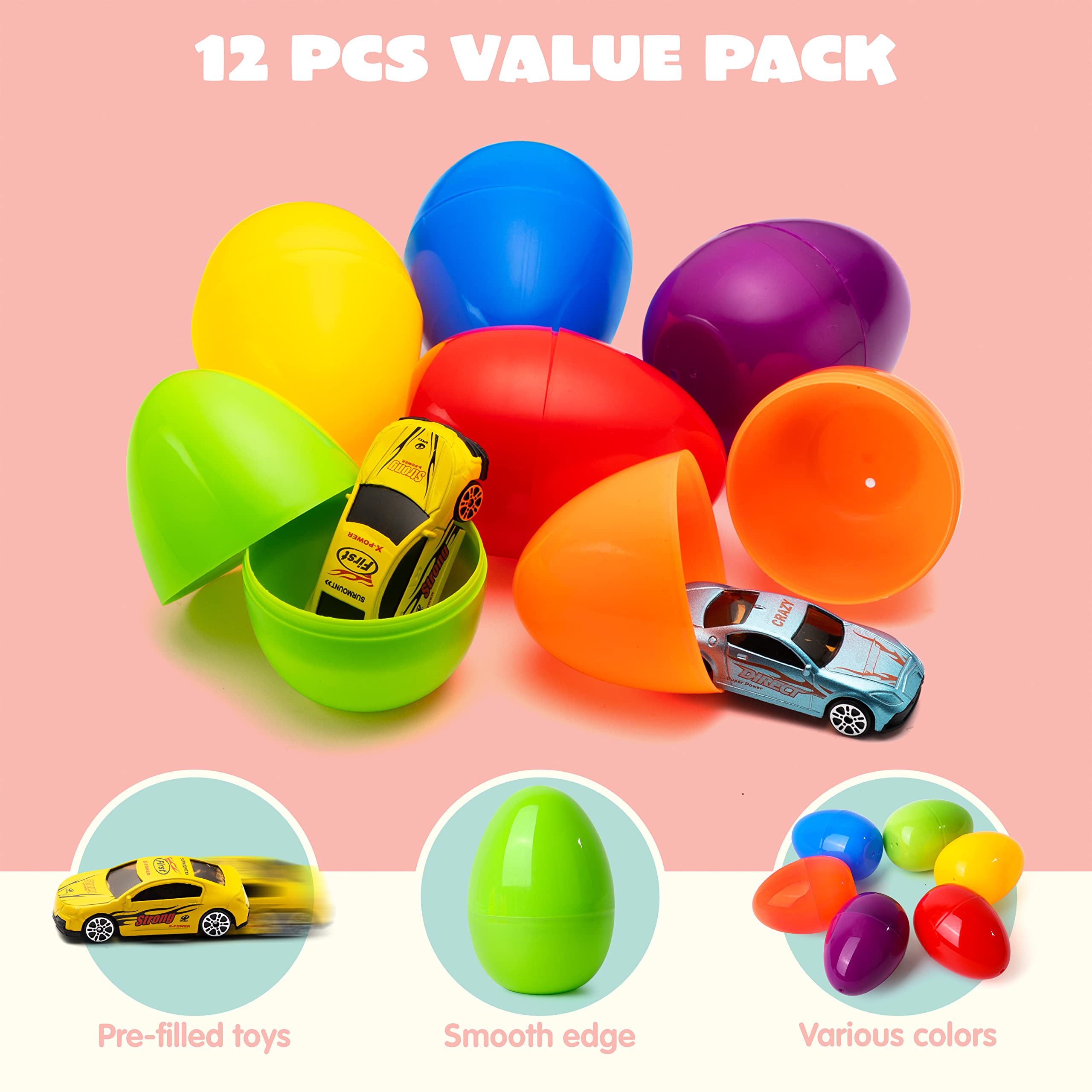 JOYIN eggs show a variety of die-cast cars with collectible appeal
