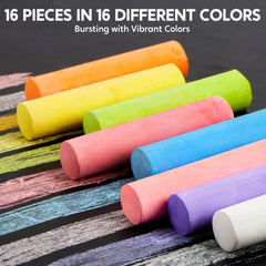 JOYIN washable chalk on driveway surface with easy cleanup after play