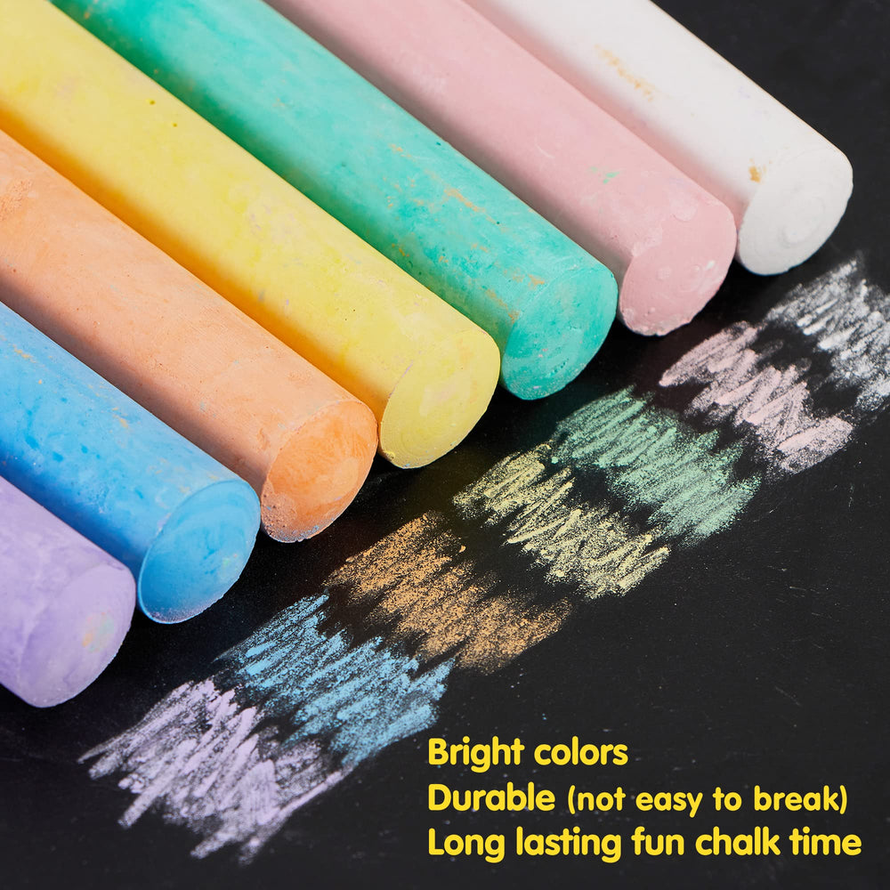 JOYIN washable chalks demonstrating easy cleanup on various surfaces.