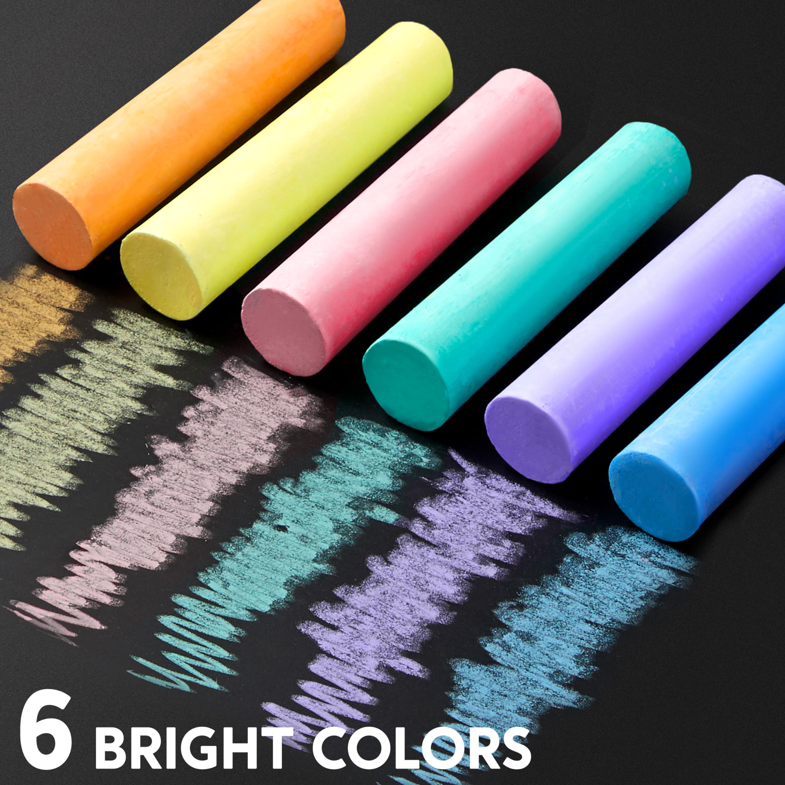 JOYIN non-toxic chalks ensuring safe creative play on surfaces.