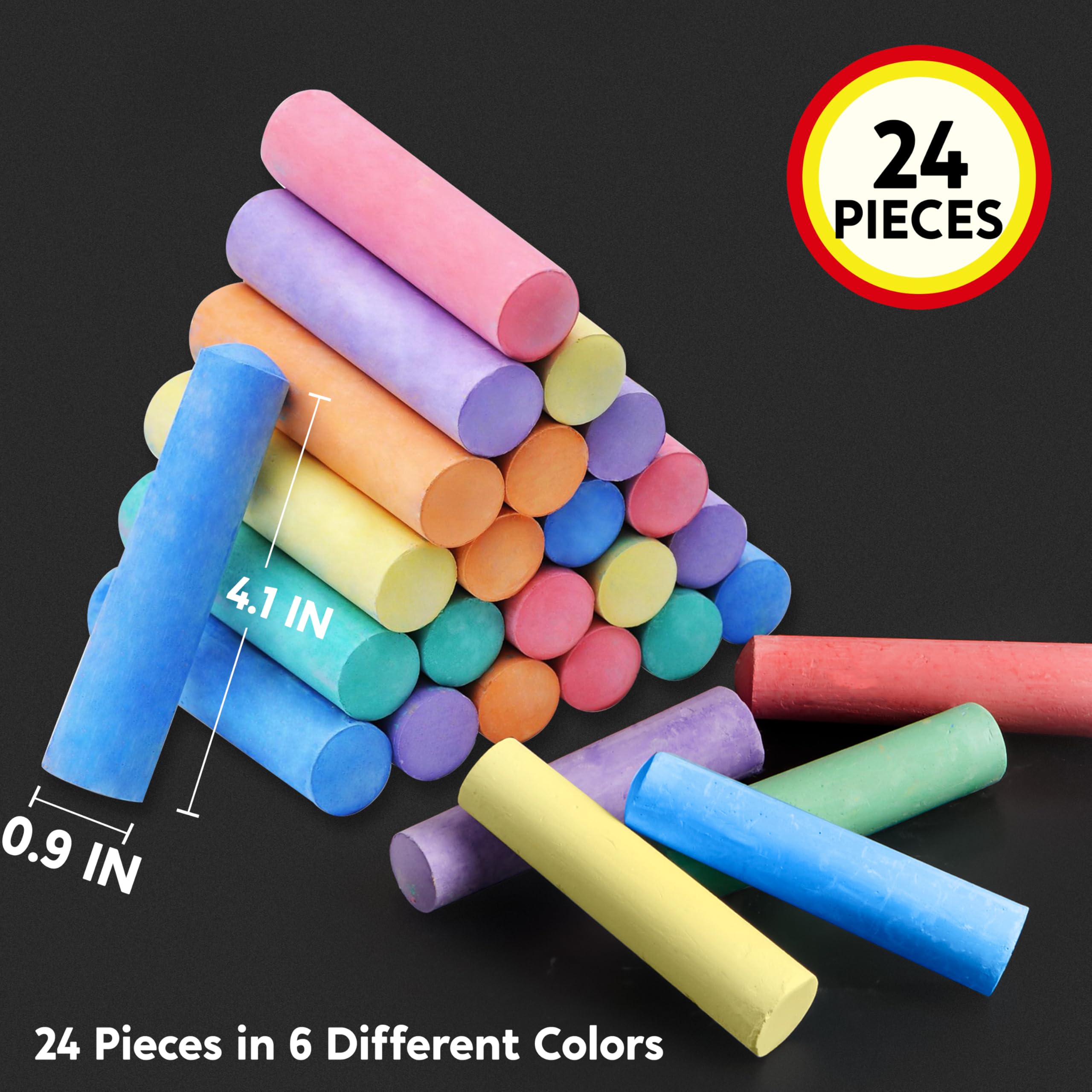 JOYIN jumbo chalks in a classroom setting for outdoor art.