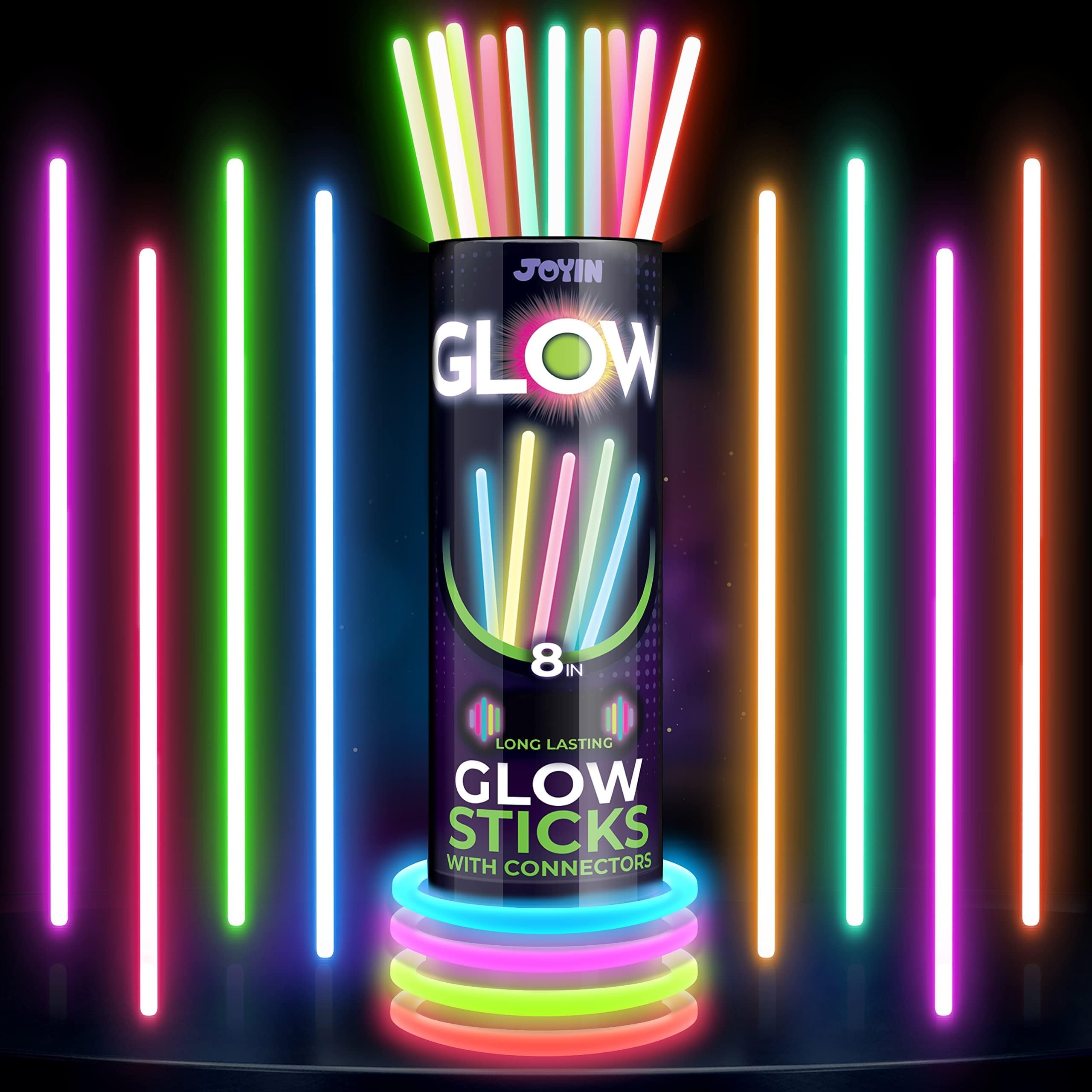 JOYIN waterproof non-toxic glow sticks stay safe and party-ready.