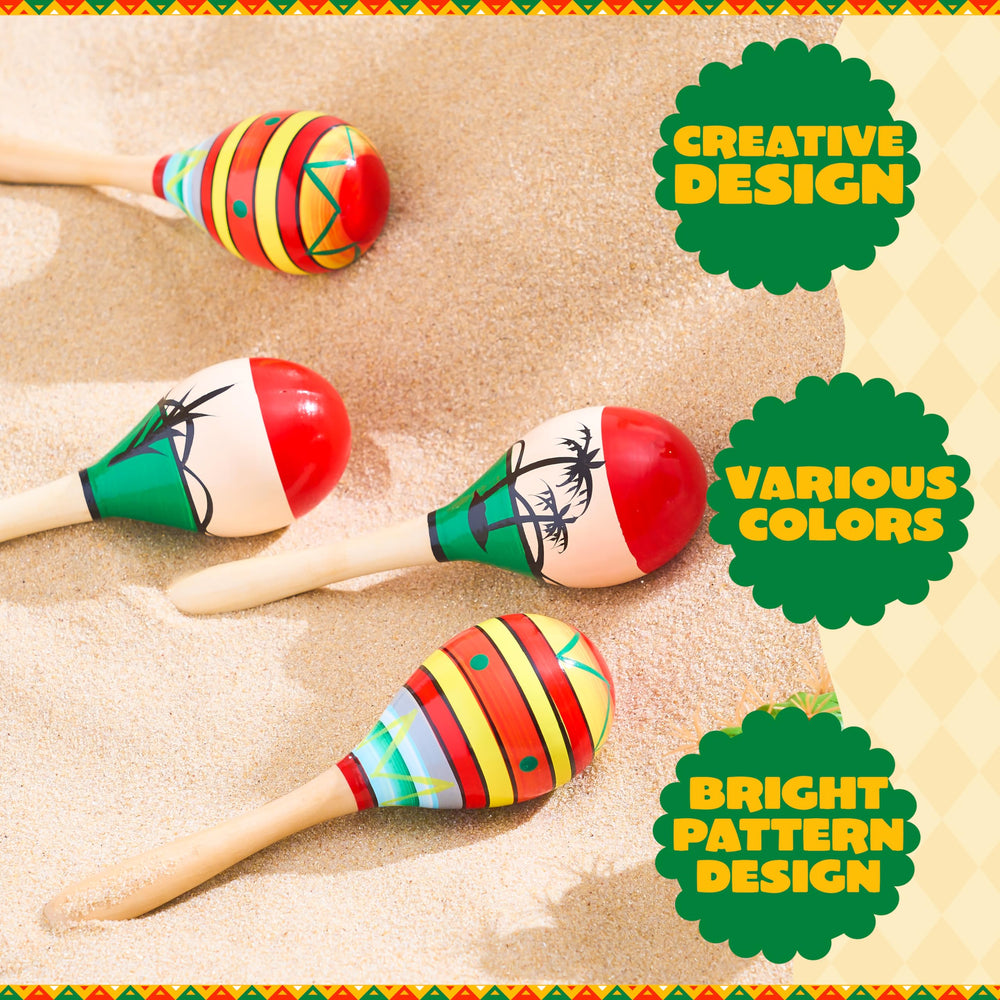 JOYIN wooden maracas serve as festive party favors.