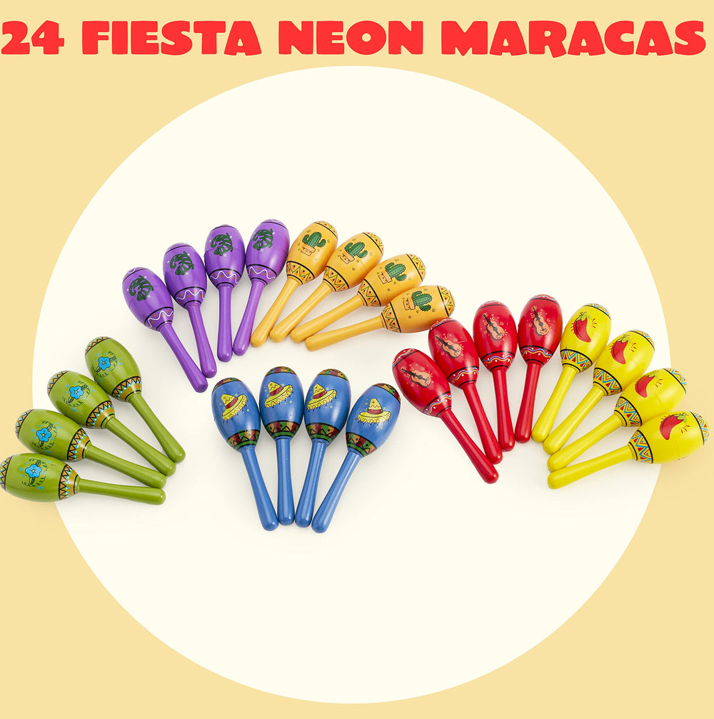 JOYIN wooden maracas six colors for dynamic group activities and lively music.