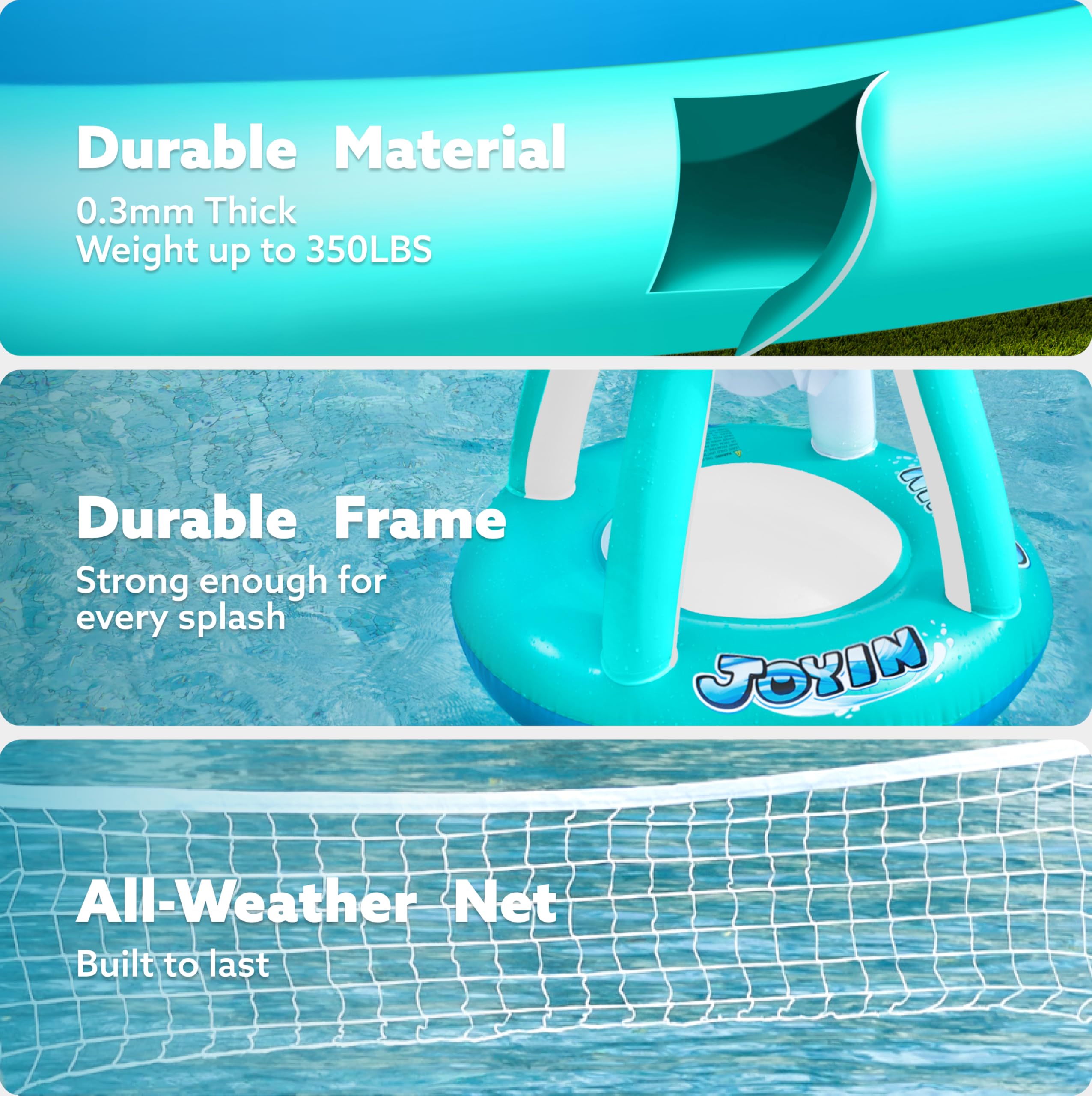 JOYIN XL basketball 5.5 in ball ideal for aquatic scoring