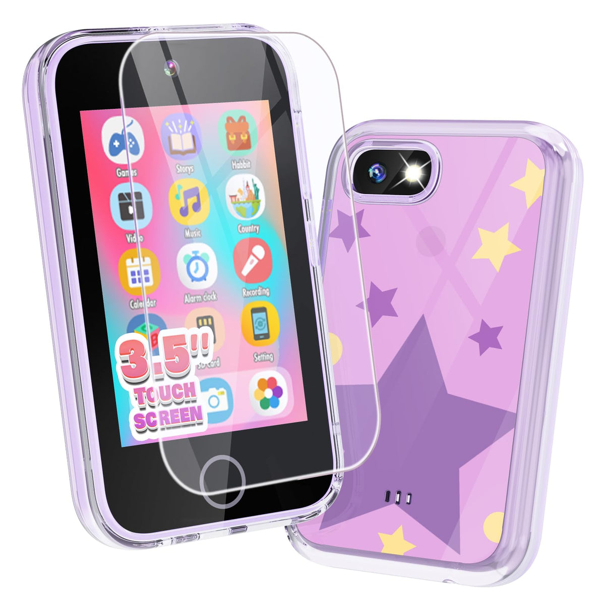 Joyjam Kids Phone on a 3-5inch screen for easy learning and play