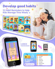 Joyjam Kids Phone habit tracker supports daily routines with gentle reminders