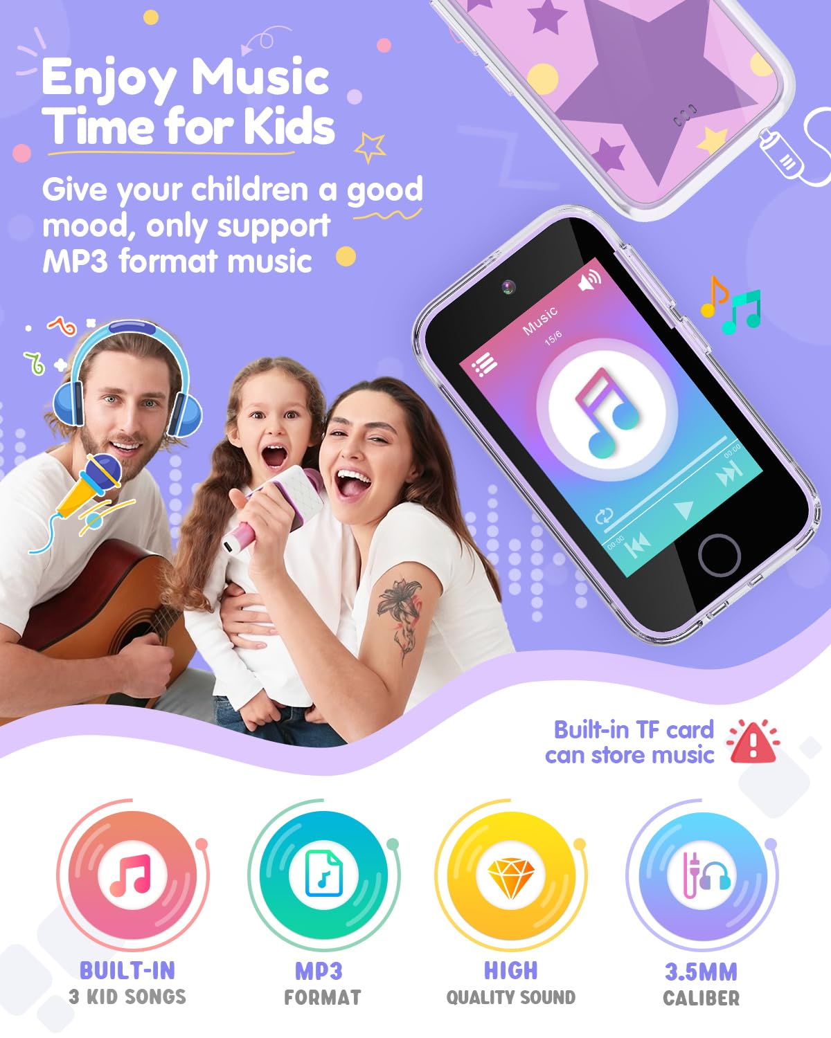 Joyjam Kids Phone shock-proof case protects the device during playtime