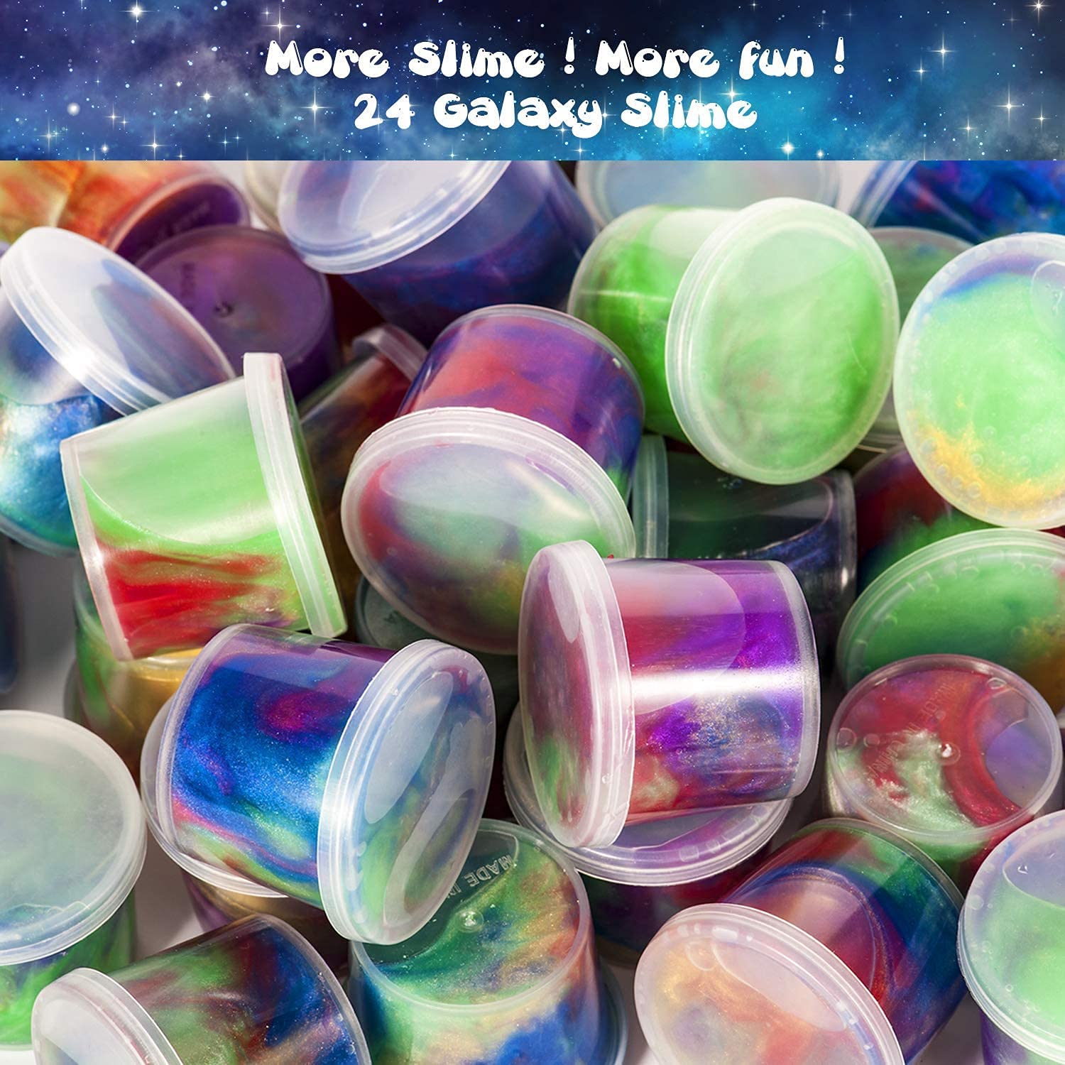 Joyjoz unicorn-colored slime showing imaginative color mixing and playful design.