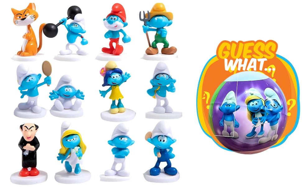 Joylittle Smurfs blind-box bath bomb reveals a collectible figure during bath time.