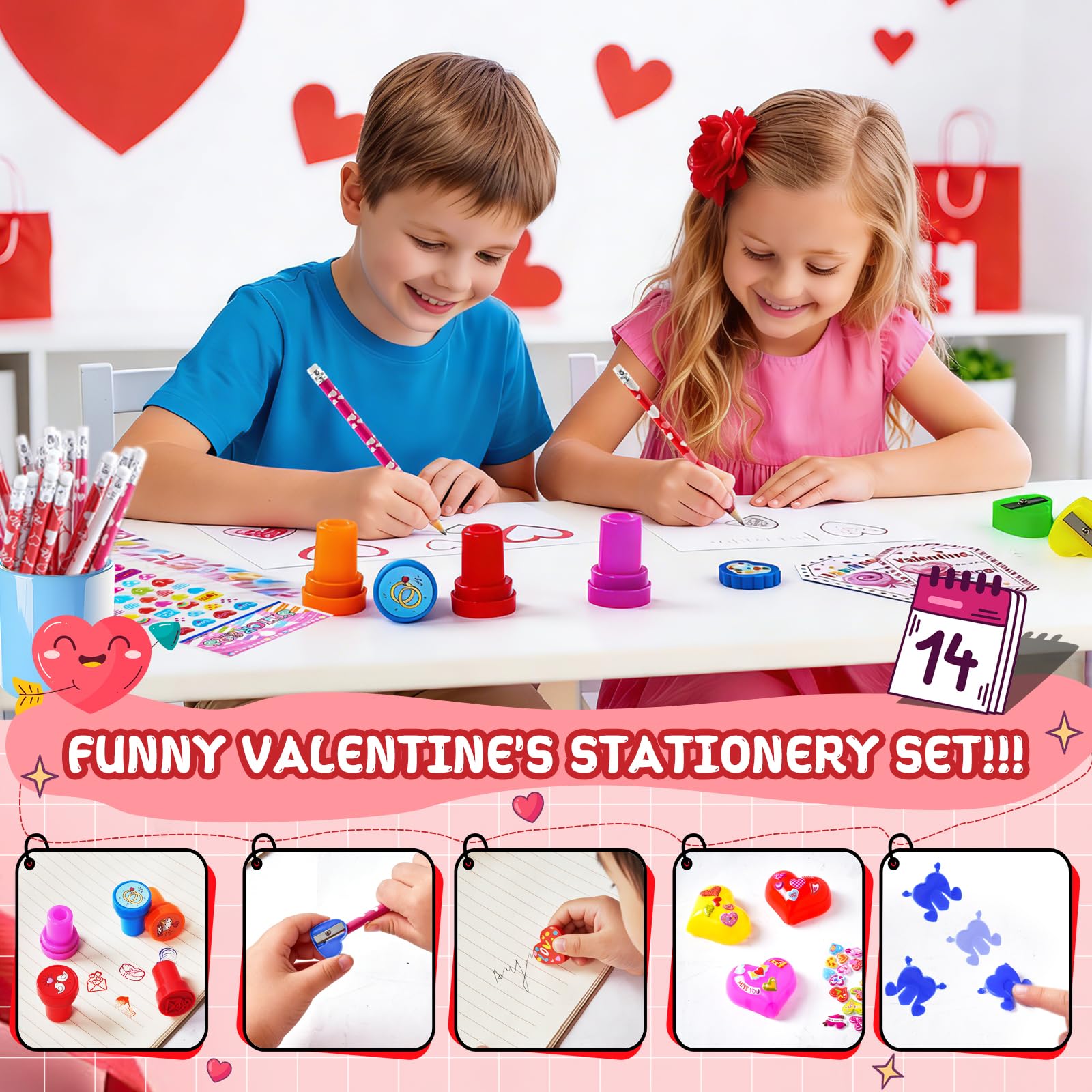 JOYLOKY stamps for creative Valentine crafts and personal touches