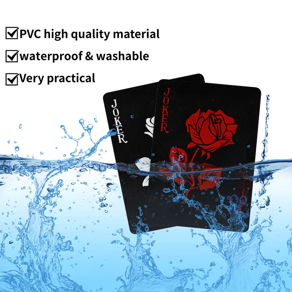 Joyoldelf easy shuffle flexible PVC cards that fan smoothly and spring back