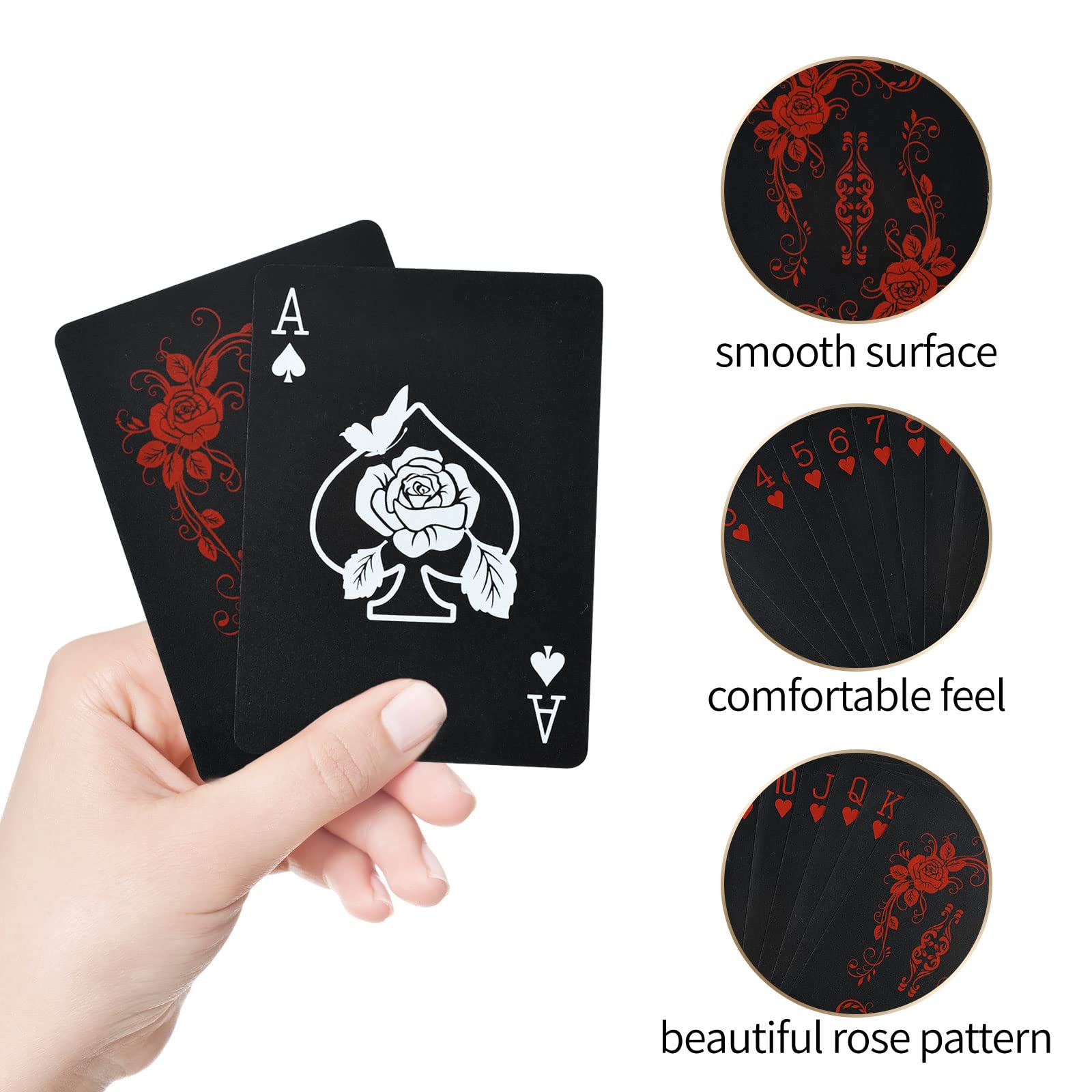 Joyoldelf waterproof PET plastic playing cards surface
