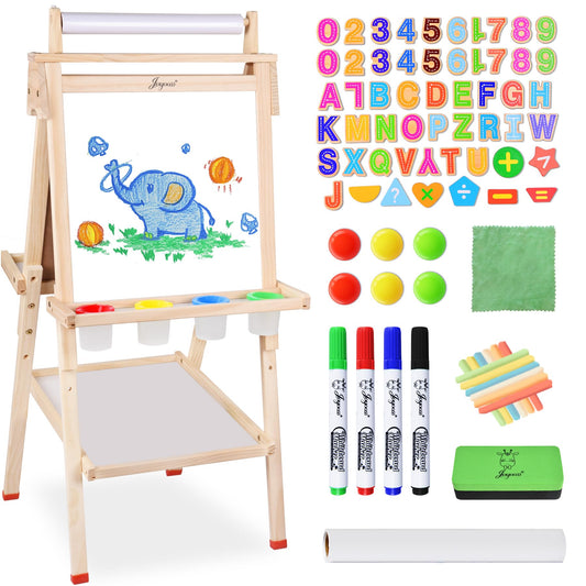 Joyooss 3-in-1 easel with magnetic whiteboard for marker art.