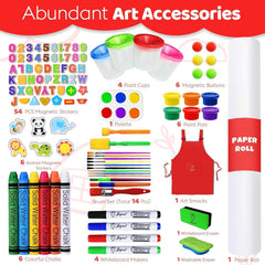 Joyooss built-in wooden tray keeps paints, brushes, and tools organized.