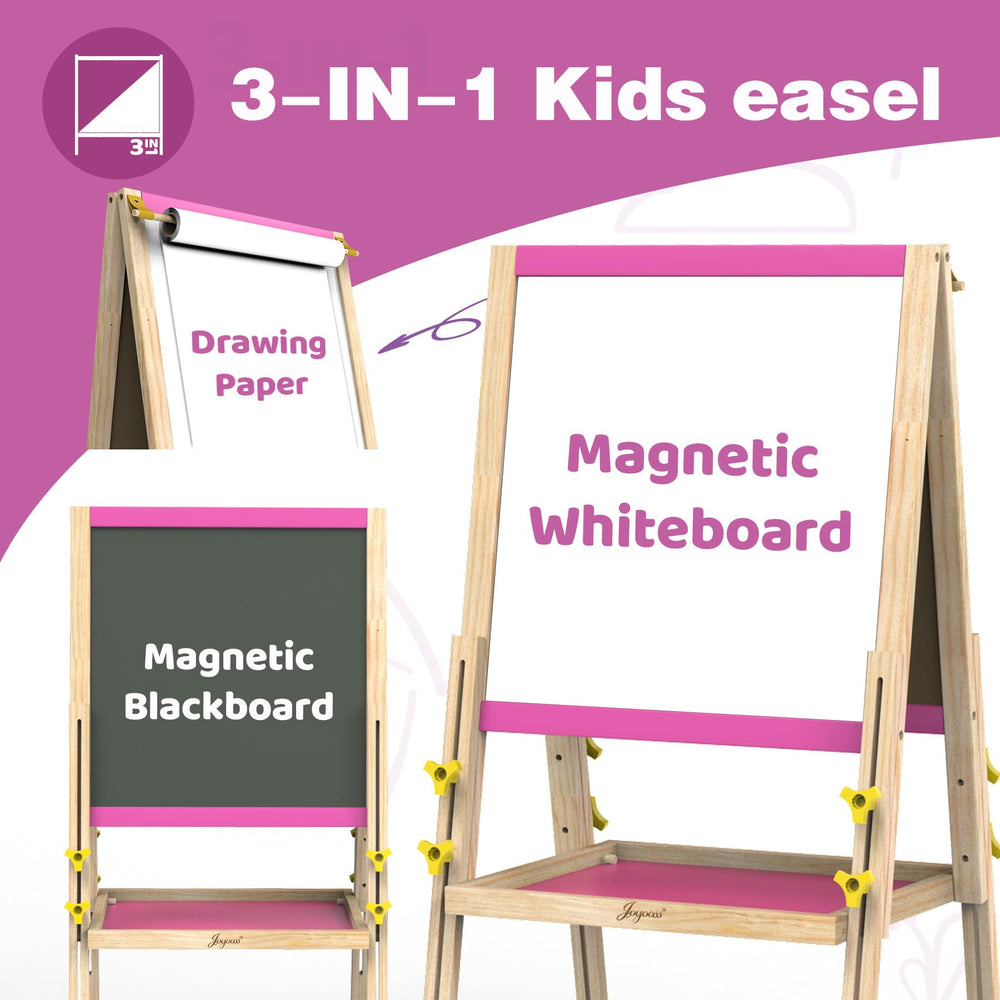 JOYOOSS kids easel is built from safe wood and meets safety standards.