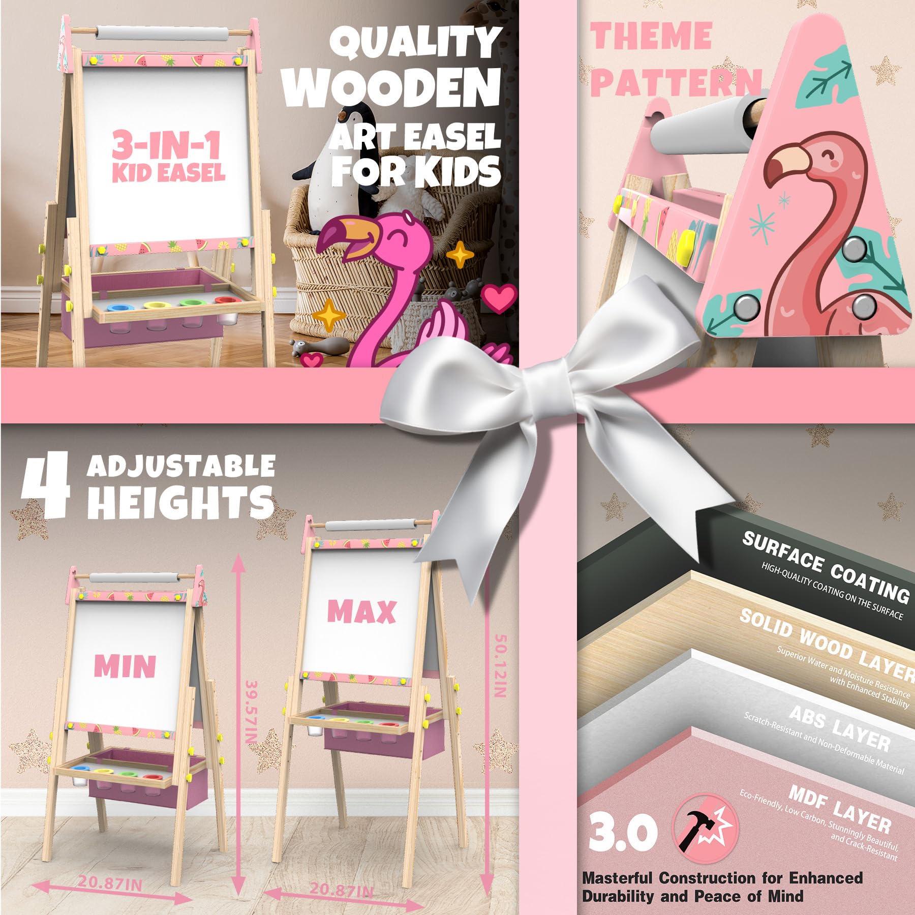 Joyooss paper-roll in use on easel enabling unlimited drawing surfaces.