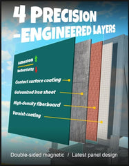 JOYOOSS easel with drawing paper, chalk, markers, and magnets.