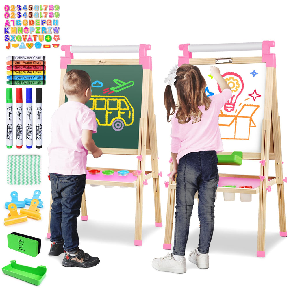 JOYOOSS easel double-sided board for creative drawing and learning at home