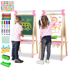 JOYOOSS easel double-sided board for creative drawing and learning at home