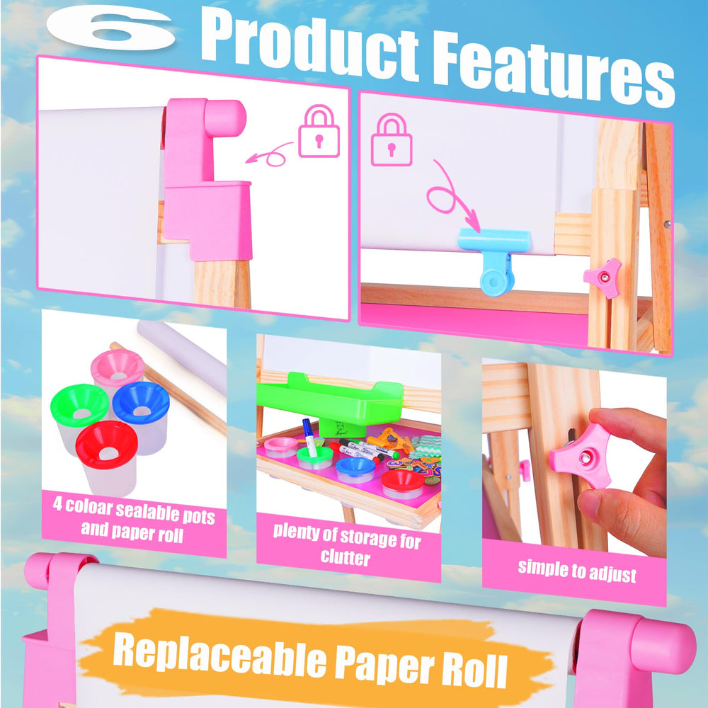 JOYOOSS wooden frame with tray provides sturdy support