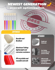 Joyooss multi-medium compatibility brushes suitable for watercolor and acrylics