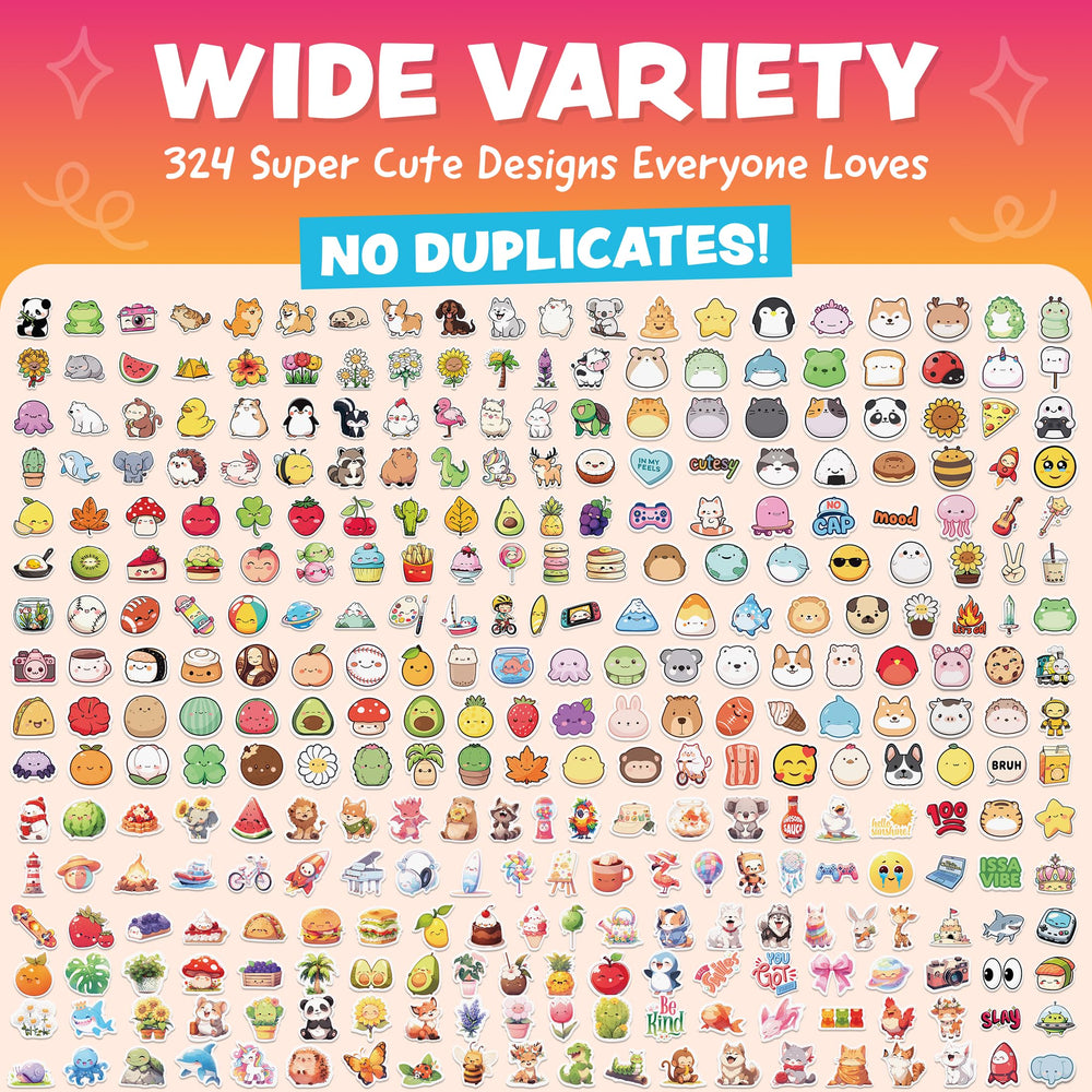 Joyousa kawaii animal stickers for kids, great as school supplies and party favors.