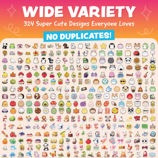 Joyousa kawaii animal stickers for kids, great as school supplies and party favors.